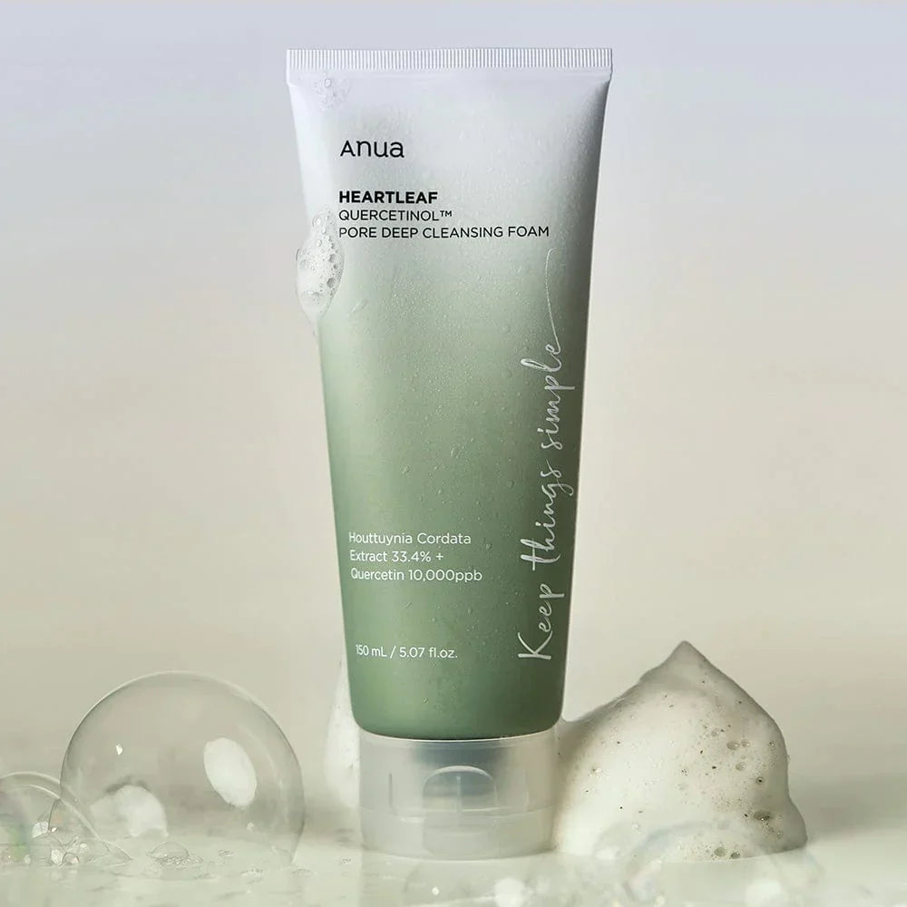 sabonete facial
foam
cleanser
anua pore deep cleansing foam
ANUA - Espuma de Limpeza Profunda Heartleaf Quercetinol Pore 150ml