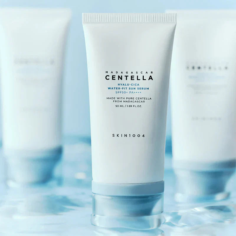 sunscreem
skin1004 madagascar centella hyalu-cica water-fit sun serum
SKIN1004 - Protetor Solar Madagascar Centella Hyalu-Cica Water-Fit SN Serum SPF50+ PA++++ 50ml
protetor solar skin1004