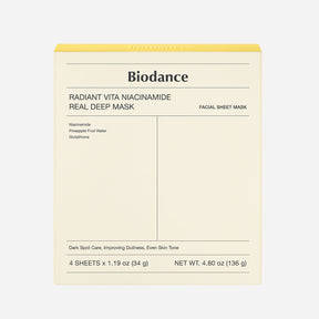 Biodance - Máscara Radiant Vita Niacinamide Real Deep Mask (COMPRE 3 LEVE 4)