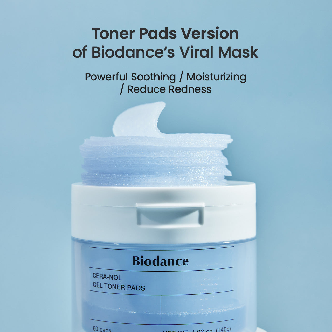 Biodance - Hydro Cera-Nol Gel Toner Pads 60 Unidades 140g