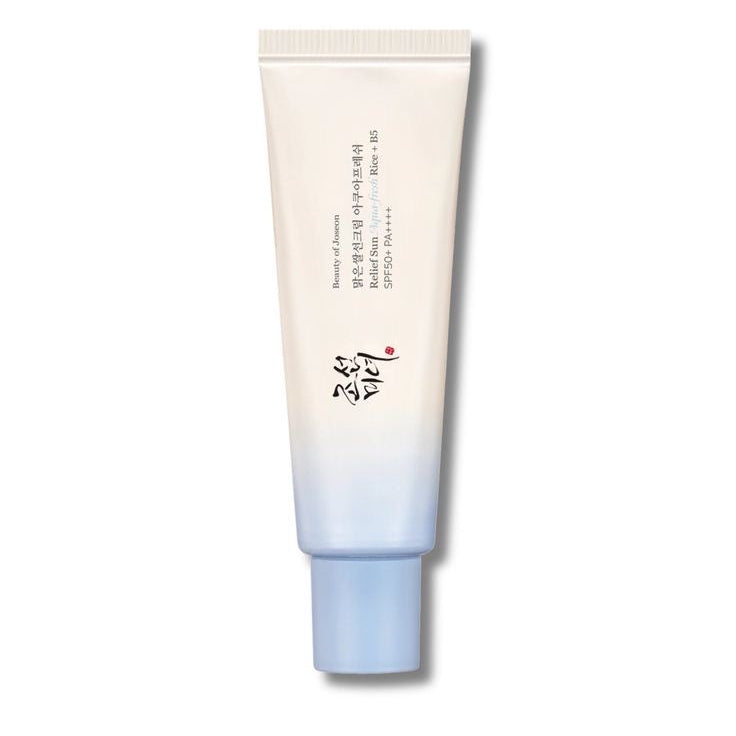 TRATAMENTO MANCHAS

PROTETOR SOLAR

Tags
BEAUTY OF JOSEON SUN WATER SUN

Beauty of Joseon Relief Sun Aqua-fresh Rice+B5

BEAUTY OF JOSEON - Protetor Solar Relief Sun Aqua-fresh Rice+B5 (SPF50+ PA++++) 50ml